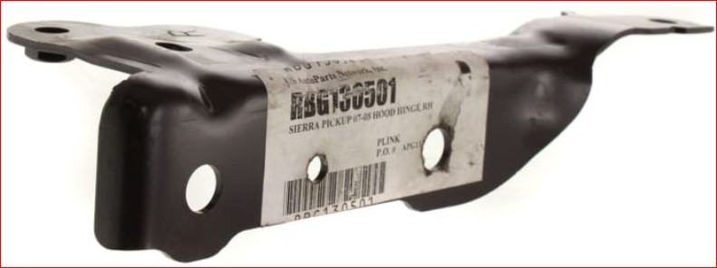 Hood Hinges fit for Vehicle CHEVROLET SILVERADO 2007-2013, PASSENGER SIDE, GM1236130